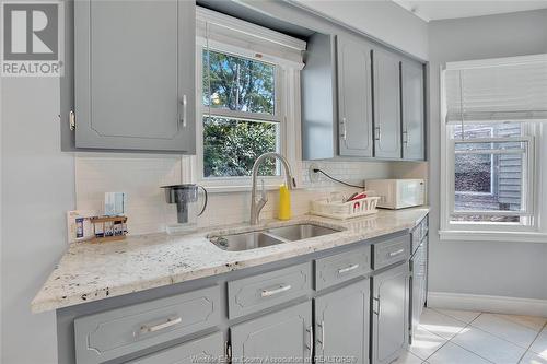 1418 Pillette Road, Windsor, ON - Indoor Photo Showing Kitchen With Double Sink