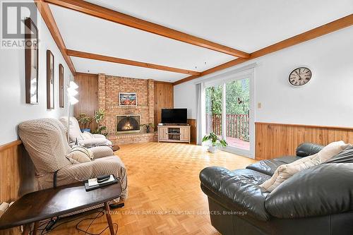 1929 Fieldgate Drive, Burlington (Tyandaga), ON - Indoor Photo Showing Living Room With Fireplace