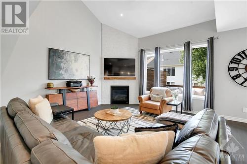 649 Parade Drive, Stittsville, ON - Indoor Photo Showing Living Room With Fireplace