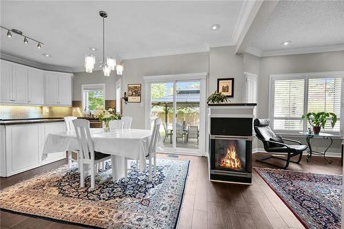 1151 Lockhart Road, Burlington, ON - Indoor Photo Showing Dining Room With Fireplace