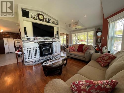 380 J.R Smallwood Boulevard, Gambo, NL - Indoor Photo Showing Living Room With Fireplace