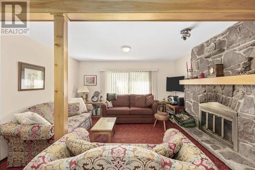 1745 Queen St E, Sault Ste. Marie, ON - Indoor Photo Showing Living Room With Fireplace