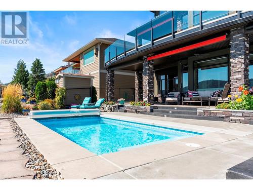 7486 Tronson Road, Vernon, BC - Outdoor With In Ground Pool With Deck Patio Veranda