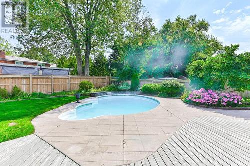 4456 Hawthorne Drive, Burlington (Shoreacres), ON - Outdoor With In Ground Pool With Deck Patio Veranda With Backyard