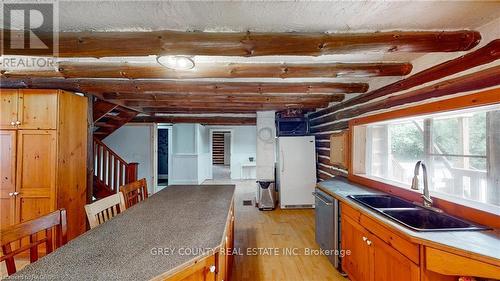 305771 South Line A Road, Grey Highlands, ON - Indoor Photo Showing Kitchen With Double Sink