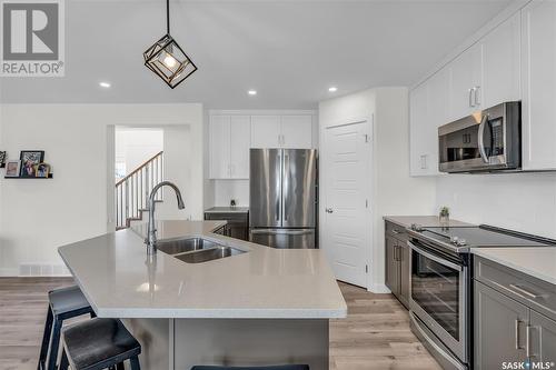 2070 Stilling Lane, Saskatoon, SK - Indoor Photo Showing Kitchen With Double Sink With Upgraded Kitchen