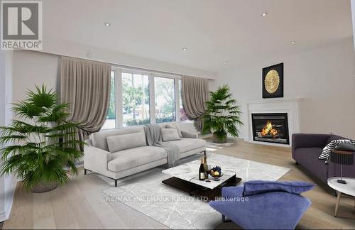 22 Sedgewick Crescent, Toronto (Ionview), ON - Indoor Photo Showing Living Room With Fireplace