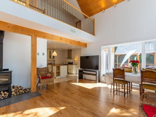 Salon - 102 Ch. Du Lac-Clair, Saint-Alban, QC - Indoor Photo Showing Living Room With Fireplace