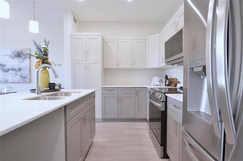 34 Saddle Creek Cove, Winnipeg, MB - Indoor Photo Showing Kitchen With Double Sink With Upgraded Kitchen