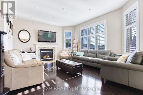 56 Nanaimo Crescent, Hamilton, ON - Indoor Photo Showing Living Room With Fireplace