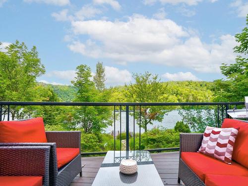 Patio - 3431 Ch. Du Village, Saint-Adolphe-D'Howard, QC - Outdoor With View