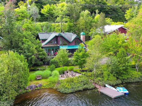 Aerial photo - 3431 Ch. Du Village, Saint-Adolphe-D'Howard, QC - Outdoor With Body Of Water