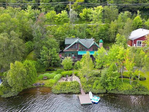 Aerial photo - 3431 Ch. Du Village, Saint-Adolphe-D'Howard, QC - Outdoor With Body Of Water