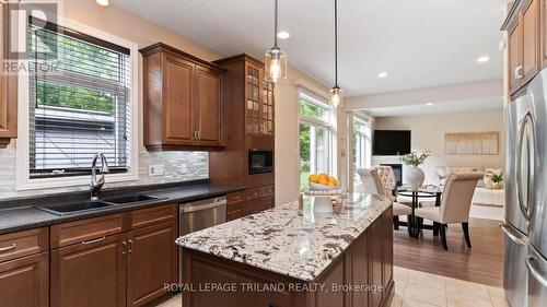 55 Ambleside Drive, St. Thomas, ON - Indoor Photo Showing Kitchen With Double Sink With Upgraded Kitchen