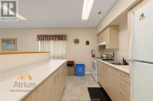 5064 Wyandotte Street East Unit# 606, Windsor, ON - Indoor Photo Showing Kitchen With Double Sink