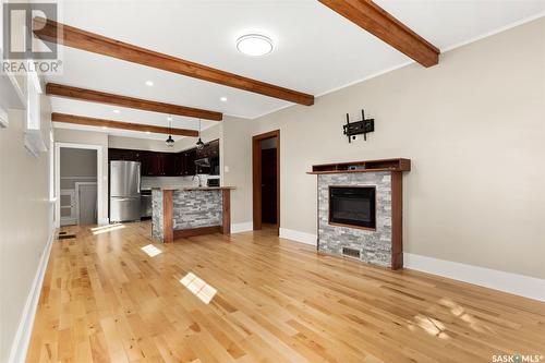 2278 Reynolds Street, Regina, SK - Indoor Photo Showing Living Room With Fireplace