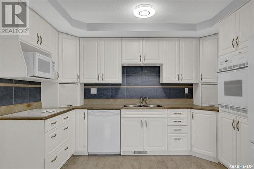 258 Magee Crescent, Regina, SK - Indoor Photo Showing Kitchen With Double Sink