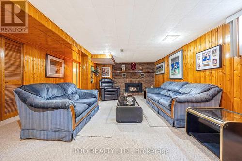 16 Langstone Crescent, Halton Hills, ON - Indoor Photo Showing Living Room With Fireplace