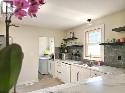 105 Tissiman Avenue, Chatham, ON - Indoor Photo Showing Kitchen With Double Sink