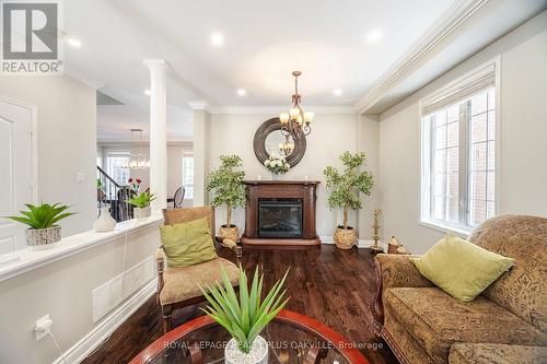 3541 Jorie Crescent, Mississauga, ON - Indoor Photo Showing Living Room With Fireplace