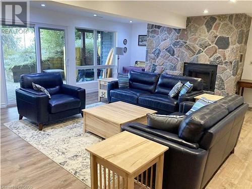 169 Bruce Beach Road, Huron-Kinloss, ON - Indoor Photo Showing Living Room With Fireplace