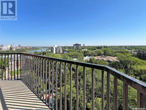 1004 717 Victoria Avenue, Saskatoon, SK - Outdoor With Balcony With View