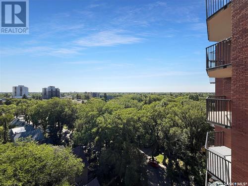 1004 717 Victoria Avenue, Saskatoon, SK - Outdoor With Balcony With View