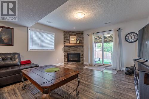 46 Kittling Ridge, Sudbury, ON - Indoor Photo Showing Living Room With Fireplace