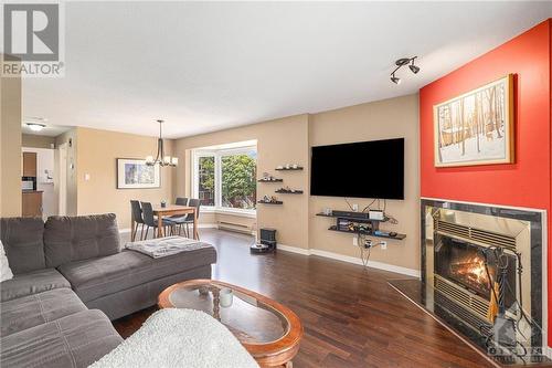 332 Briston Private, Ottawa, ON - Indoor Photo Showing Living Room With Fireplace