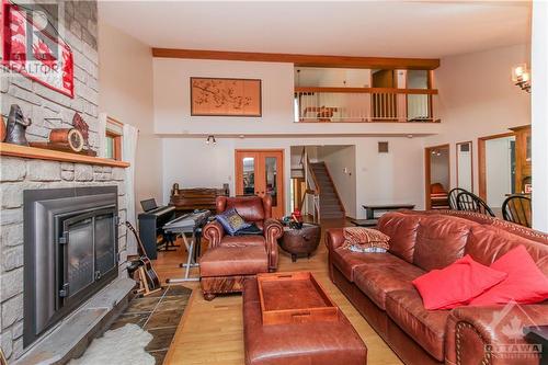 244 Tudor Place, Ottawa, ON - Indoor Photo Showing Living Room With Fireplace