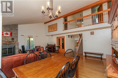 244 Tudor Place, Ottawa, ON - Indoor Photo Showing Dining Room With Fireplace