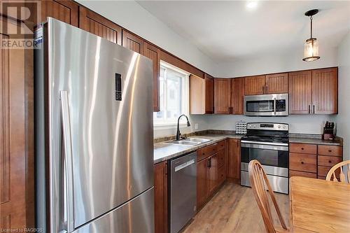 8 William Street N, Ripley, ON - Indoor Photo Showing Kitchen With Double Sink