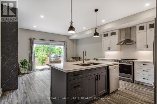 76 Melbourne Street, Hamilton, ON - Indoor Photo Showing Kitchen With Double Sink With Upgraded Kitchen