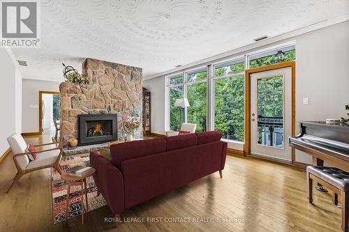 4 Brookdale Drive, Barrie, ON - Indoor Photo Showing Living Room With Fireplace