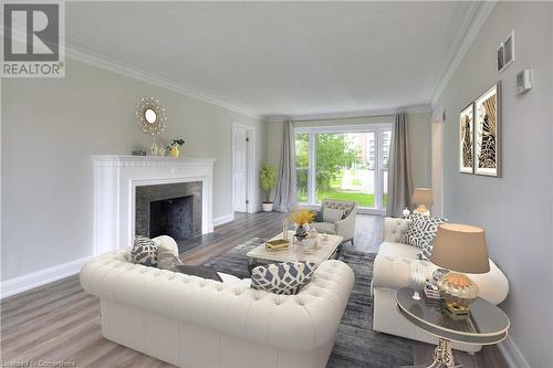 23 James Street, Waterloo, ON - Indoor Photo Showing Living Room With Fireplace