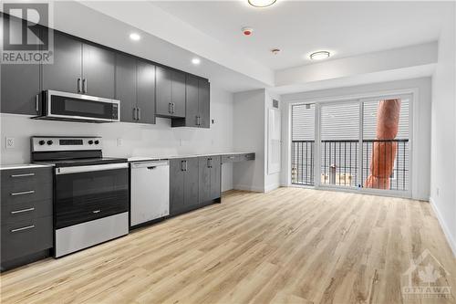 177 Armstrong Street Unit#406, Ottawa, ON - Indoor Photo Showing Kitchen With Stainless Steel Kitchen With Upgraded Kitchen