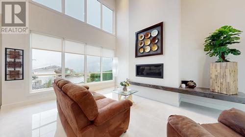 11706 Quail Ridge Place, Osoyoos, BC - Indoor Photo Showing Living Room With Fireplace