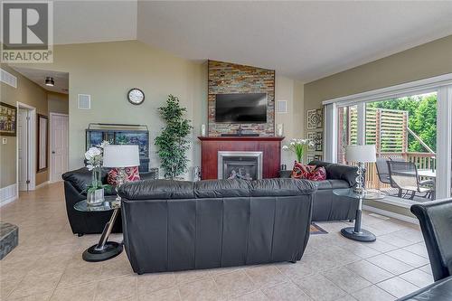 706 Arnold Street, Greater Sudbury, ON - Indoor Photo Showing Living Room With Fireplace