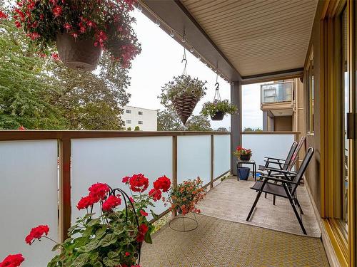 214-1025 Inverness Rd, Saanich, BC - Outdoor With Balcony With Exterior