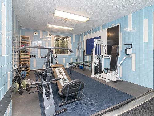 214-1025 Inverness Rd, Saanich, BC - Indoor Photo Showing Gym Room