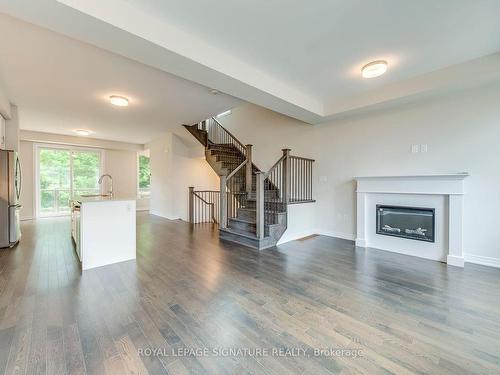 23 Folcroft St, Brampton, ON - Indoor Photo Showing Living Room With Fireplace