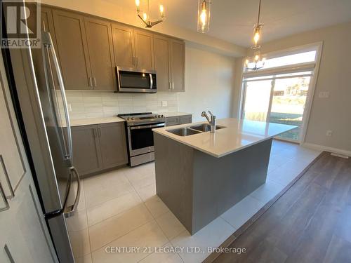 6 Cherry Blossom Heights, Hamilton, ON - Indoor Photo Showing Kitchen With Stainless Steel Kitchen With Double Sink With Upgraded Kitchen