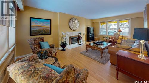 3140 Albert Street, Regina, SK - Indoor Photo Showing Living Room With Fireplace