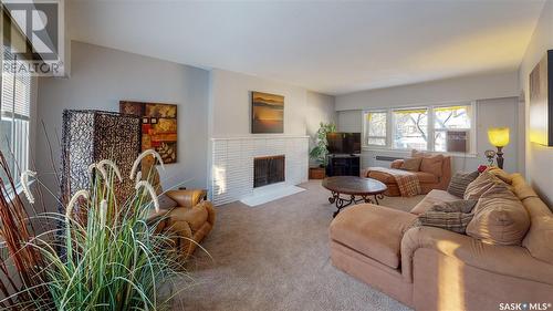 3140 Albert Street, Regina, SK - Indoor Photo Showing Living Room With Fireplace