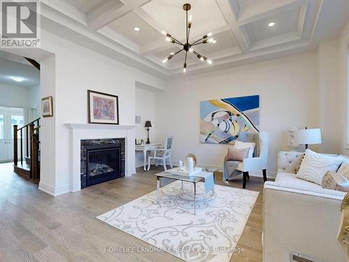 78 Current Drive, Richmond Hill, ON - Indoor Photo Showing Living Room With Fireplace