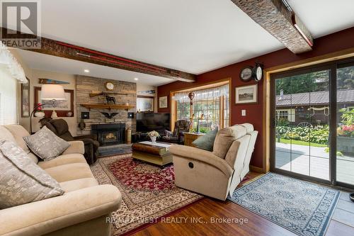 3 Simcoe Street, Caledon, ON - Indoor Photo Showing Living Room With Fireplace