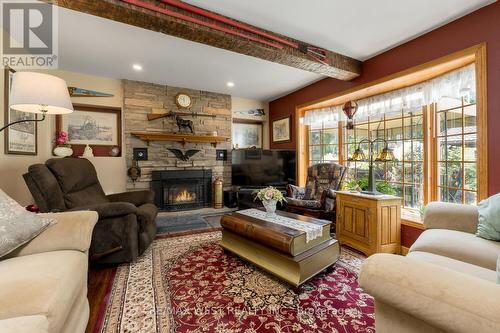 3 Simcoe Street, Caledon, ON - Indoor Photo Showing Living Room With Fireplace