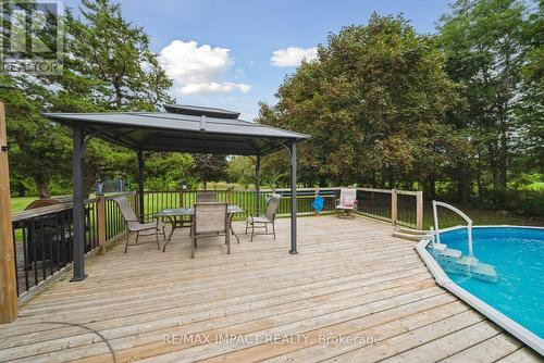 991 9Th Line W, Trent Hills (Campbellford), ON - Outdoor With Above Ground Pool With Deck Patio Veranda