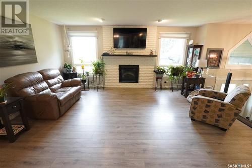 Rm Of Edenwold Acreage, Edenwold Rm No. 158, SK - Indoor Photo Showing Living Room With Fireplace