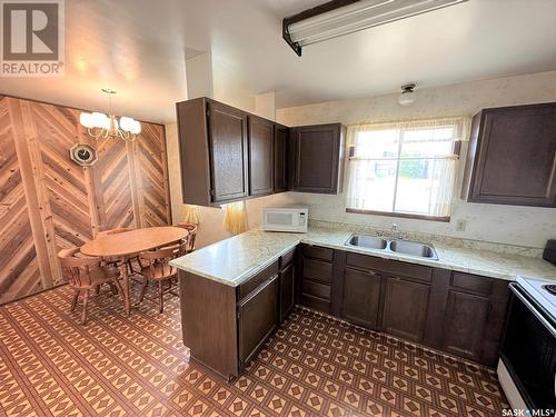 113 Prince Street, Hudson Bay, SK - Indoor Photo Showing Kitchen With Double Sink